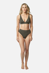 UNE PIECE-Never Say Never Bikini Bralette KHAKI TEXTURE