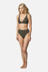 UNE PIECE-Never Say Never Bikini Bralette KHAKI TEXTURE