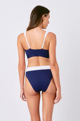 UNE PIECE in Navy Monochrome Texture