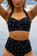 UNE PIECE in Polka Noir