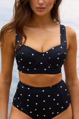 UNE PIECE in Polka Noir