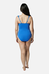 UNE PIECE-Original Bustier Balconette One Piece SKY BLUE TEXTURE