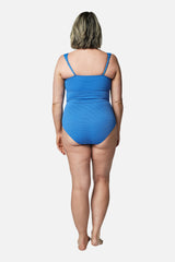 UNE PIECE-Original Bustier Balconette One Piece SKY BLUE TEXTURE