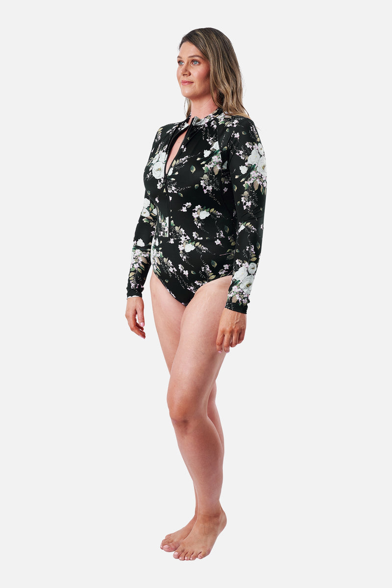 UNE PIECE-Original Sexie Rashie LONDON BOTANICAL BLACK