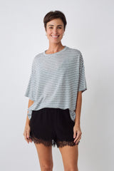 UNE PIECE in Grey Marle Stripe