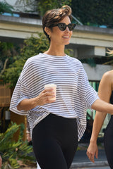 UNE PIECE in Taupe Stripe