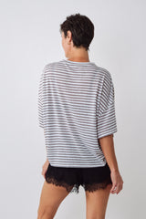 UNE PIECE in Taupe Stripe