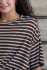 UNE PIECE in Thick Chocolate Stripe