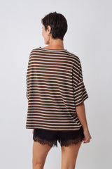 UNE PIECE in Thick Chocolate Stripe