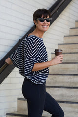 UNE PIECE in Thick Navy Stripe
