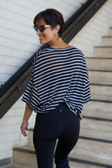 UNE PIECE in Thick Navy Stripe