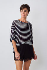 UNE PIECE in Thick Navy Stripe