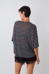 UNE PIECE in Thick Navy Stripe