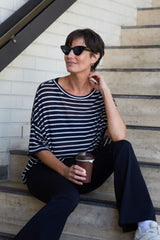 UNE PIECE in Thick Navy Stripe