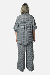 UNE PIECE Palazzo Pants in Black Gingham