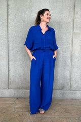 UNE PIECE Palazzo Pants in Cobalt Blue