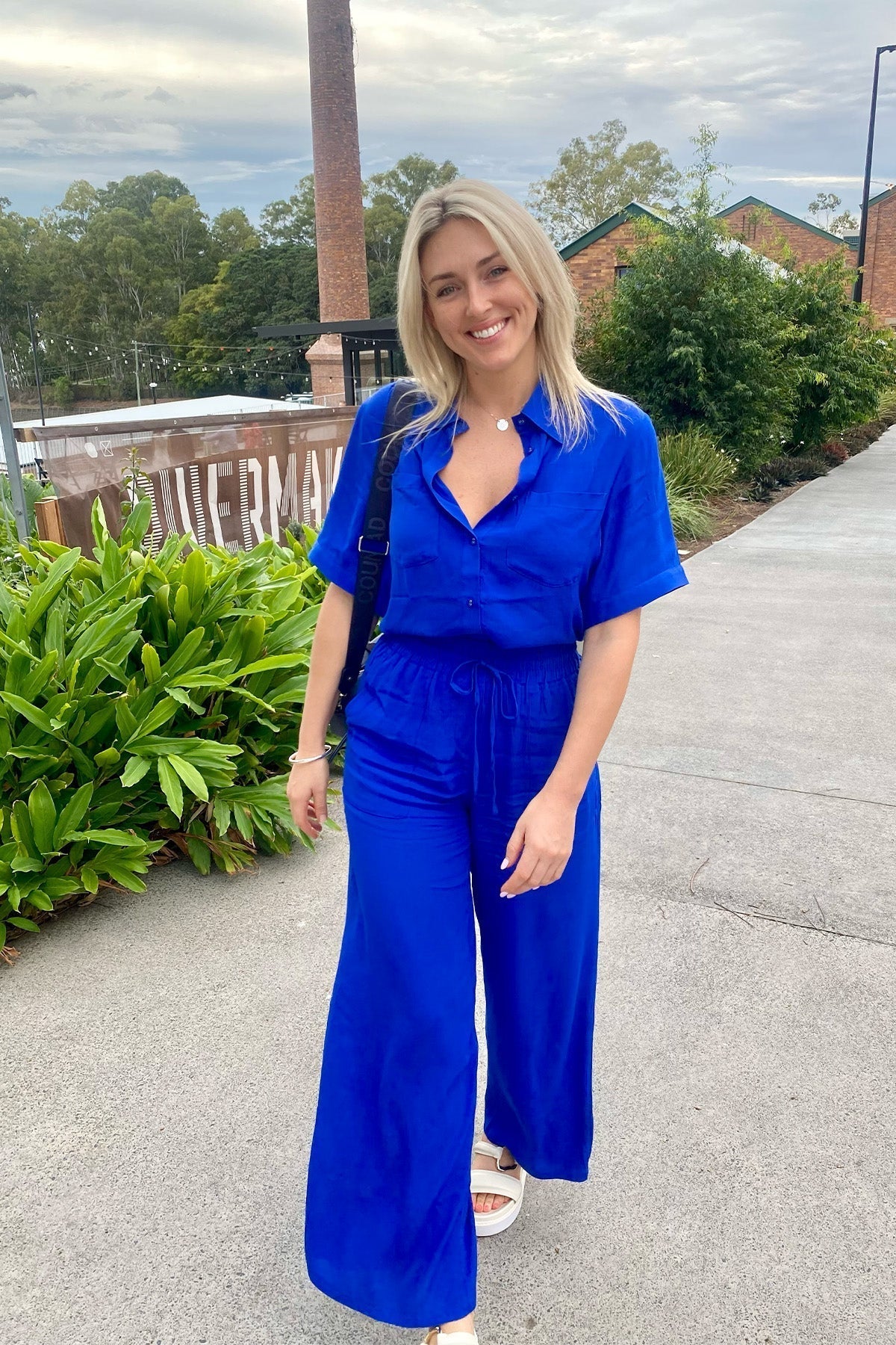 Palazzo Pants COBALT BLUE – UNE PIECE