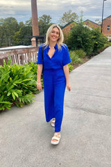 UNE PIECE Palazzo Pants in Cobalt Blue