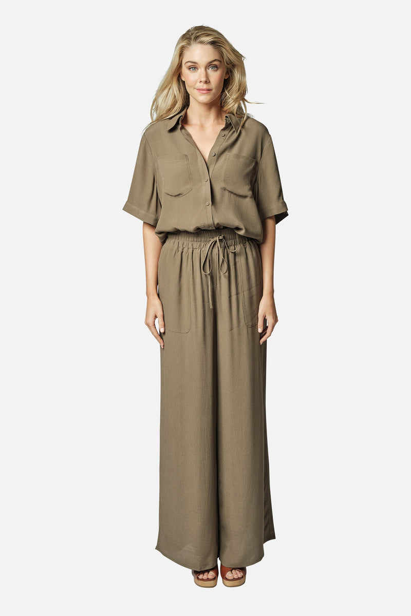 UNE PIECE-Palazzo Pants KHAKI