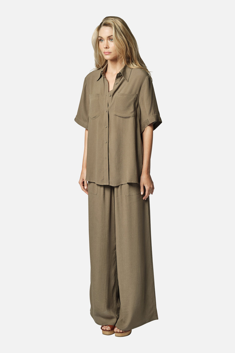 UNE PIECE-Palazzo Pants KHAKI