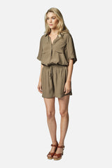 UNE PIECE-Palazzo Shorts KHAKI