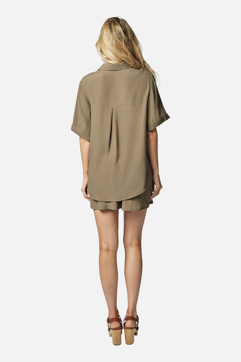 UNE PIECE-Palazzo Shorts KHAKI