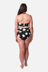 UNE PIECE-[Sample] Original Bustier Balconette Bikini Bralette MAGNOLIA SILHOUETTE BLACK