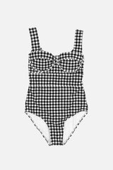 UNE PIECE in Black Gingham