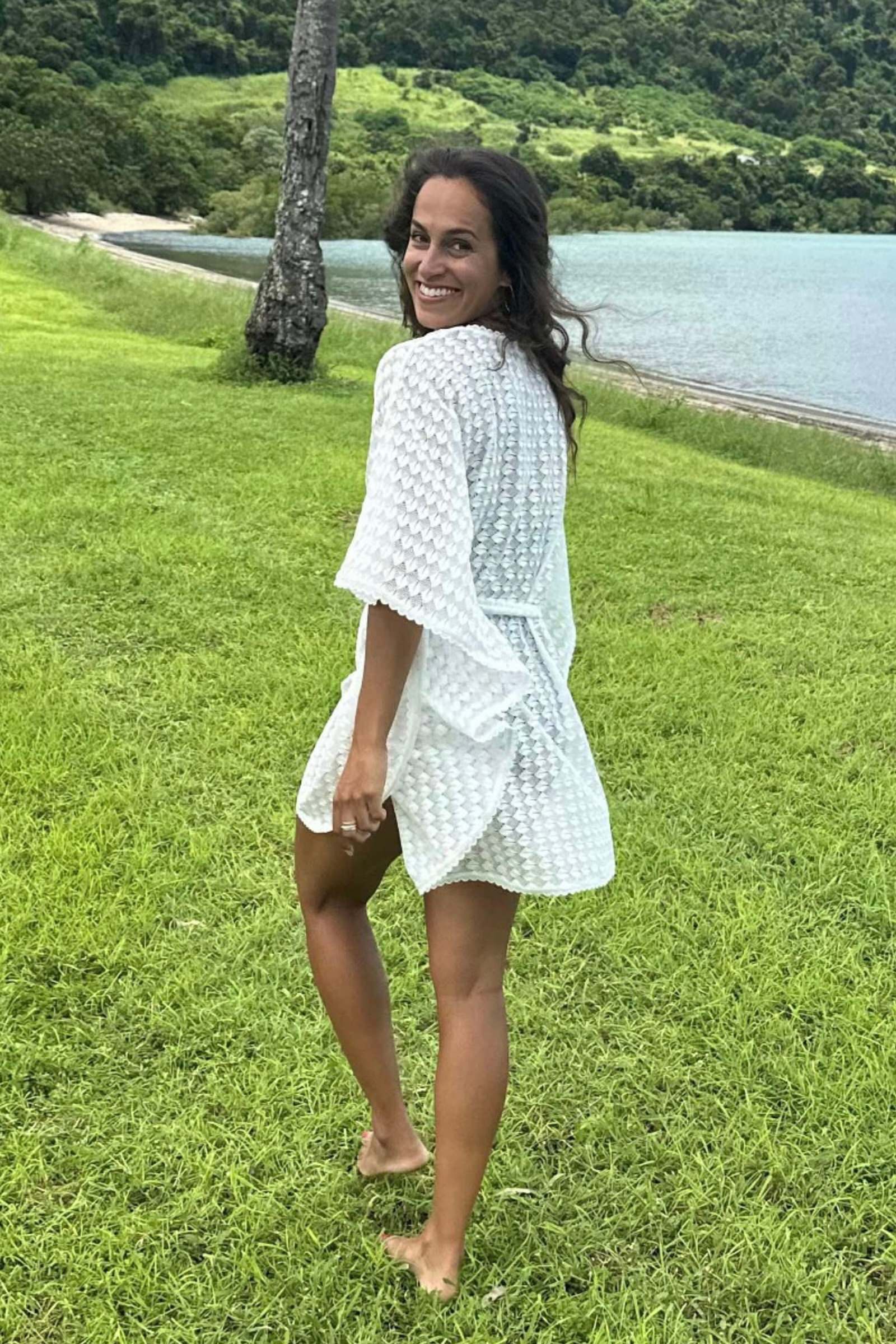 lace kaftan dress Scalloped WHITE – UNE PIECE Color:dark purple Lace Bodycon Evening Dress Exclusive MODE Gender:Girls