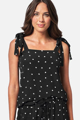 UNE PIECE in Polka Noir