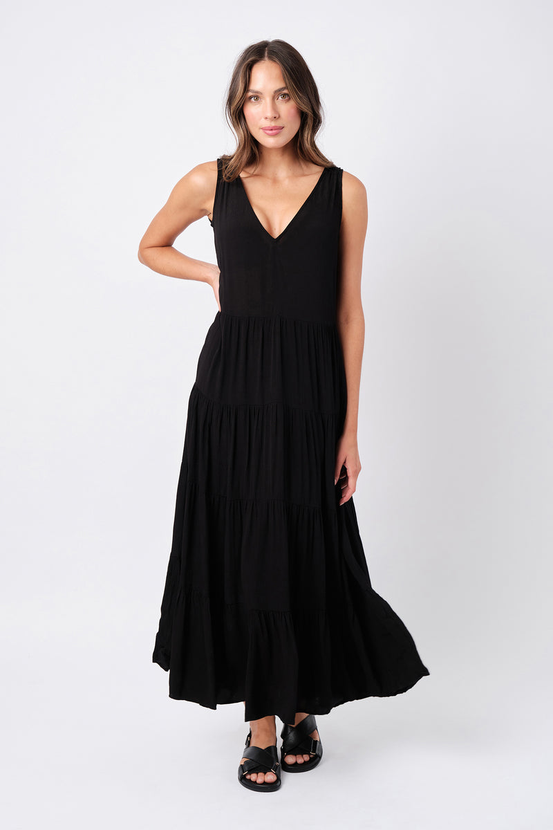 Swing Maxi Dress BLACK – UNE PIECE