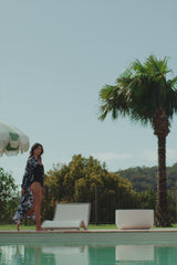 Long Beach Shirt Dress BAUHINIA BLACK