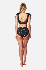UNE PIECE-Classic Square Neck Bikini Bralette HAWTHORN BLACK