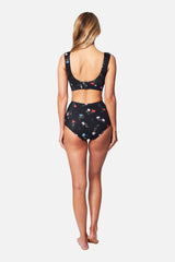UNE PIECE-Classic Square Neck Bikini Bralette HAWTHORN BLACK
