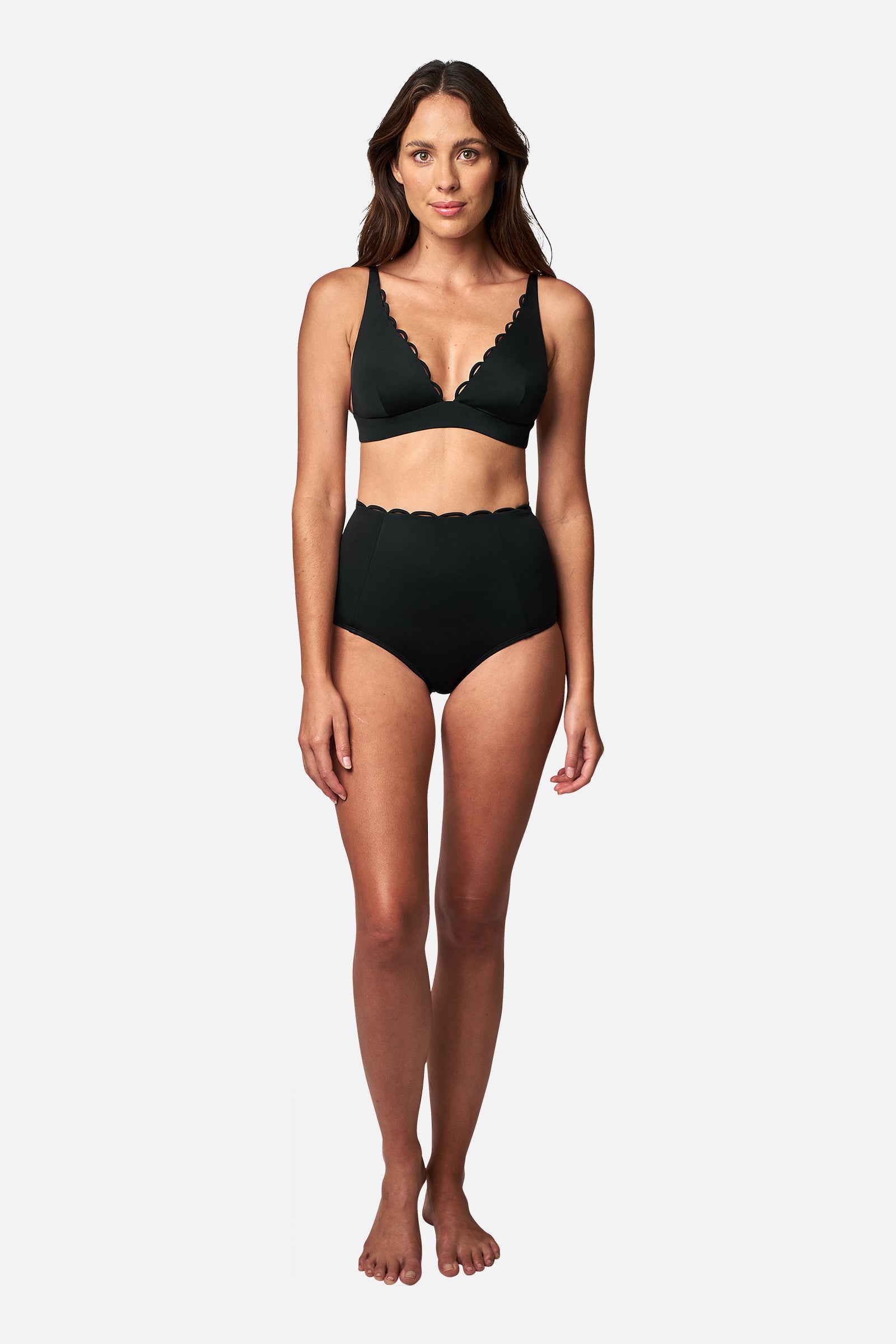 Collective Swimwear - Scalloped Never Say Never High-Waisted Bikini Bottom third image