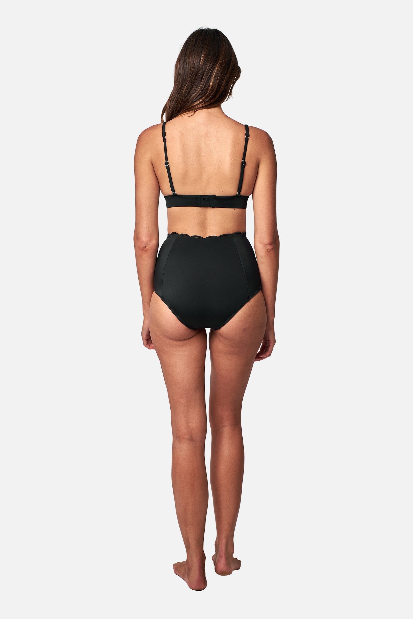 Collective Swimwear - Scalloped Never Say Never High-Waisted Bikini Bottom fifth image