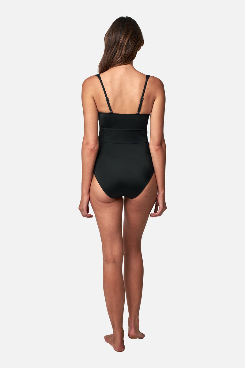 UNE PIECE-Original Bustier Balconette One Piece BLACK